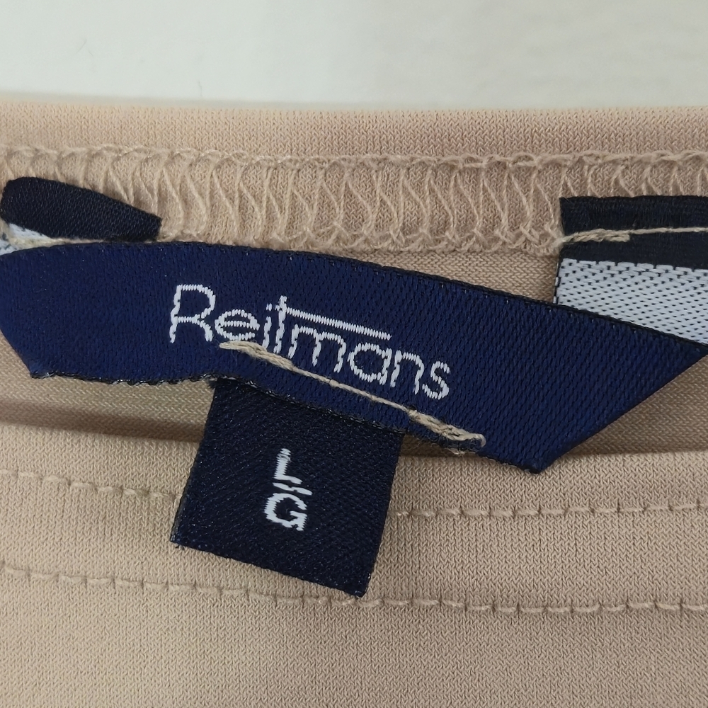 Reitmans L Tank Top Y2K Minimalist Neutral Layering Cami Made in Canada Vintage - Picture 3 of 9